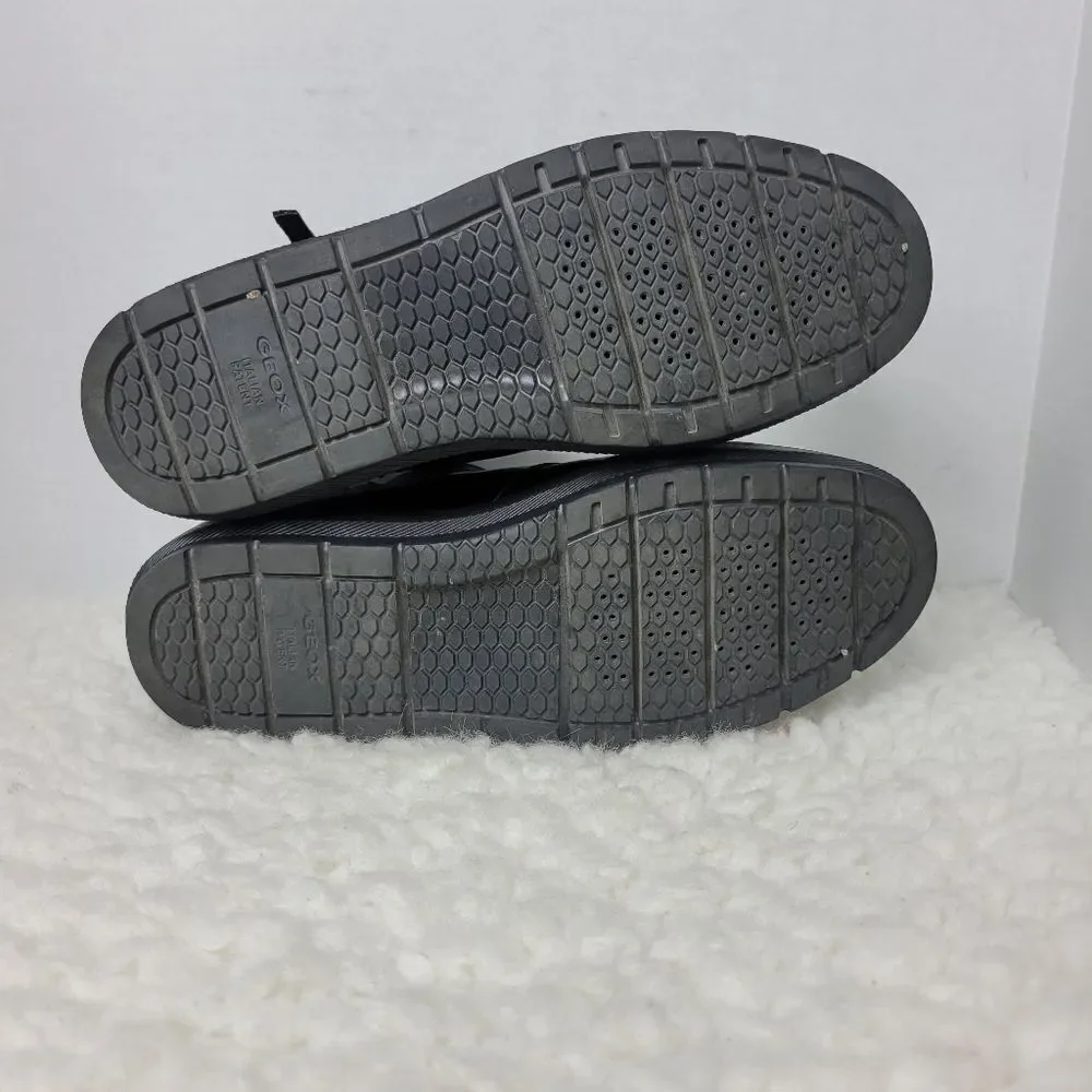 Geox Respira  Kaula Women's Size 9.5 Black Leather Sneaker Shoes